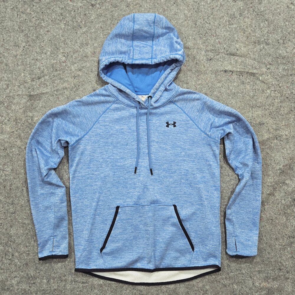 Under Armour Womens Hoodie SM/P Storm Fleece Twist Coldgear Blue 1280690 Warm Up